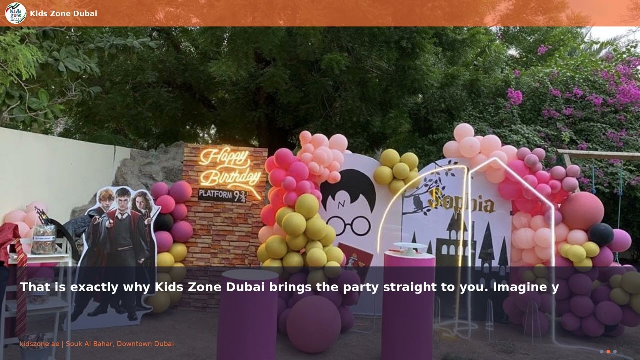 Birthday Party at Home Dubai: Let the Fun Come to You
