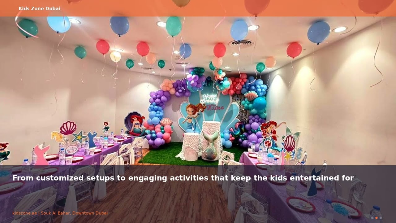 Boys Birthday Party Dubai: Celebrate at Kids Zone