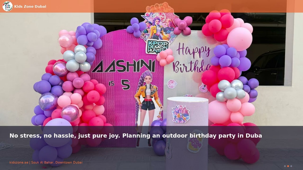 Outdoor Birthday Party Dubai: Plan a Day They'll Never Forget