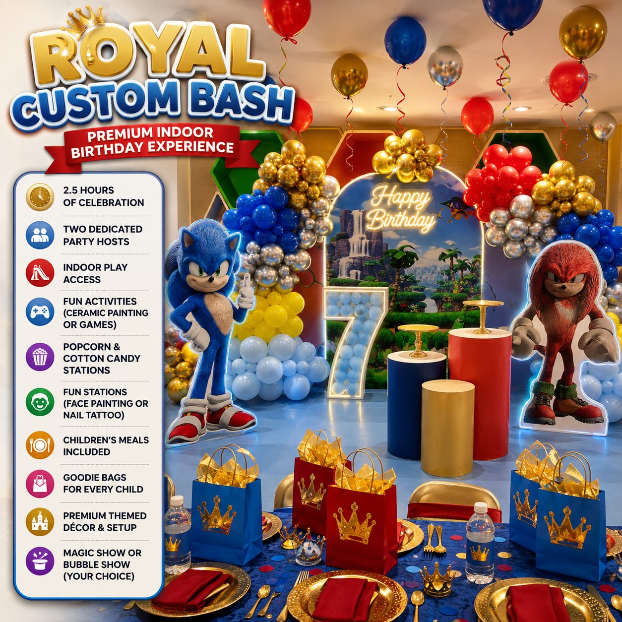 Kids Zone indoor birthday premium package AED 218