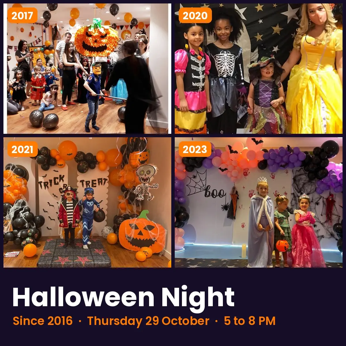 Halloween Night: Thursday 29 October