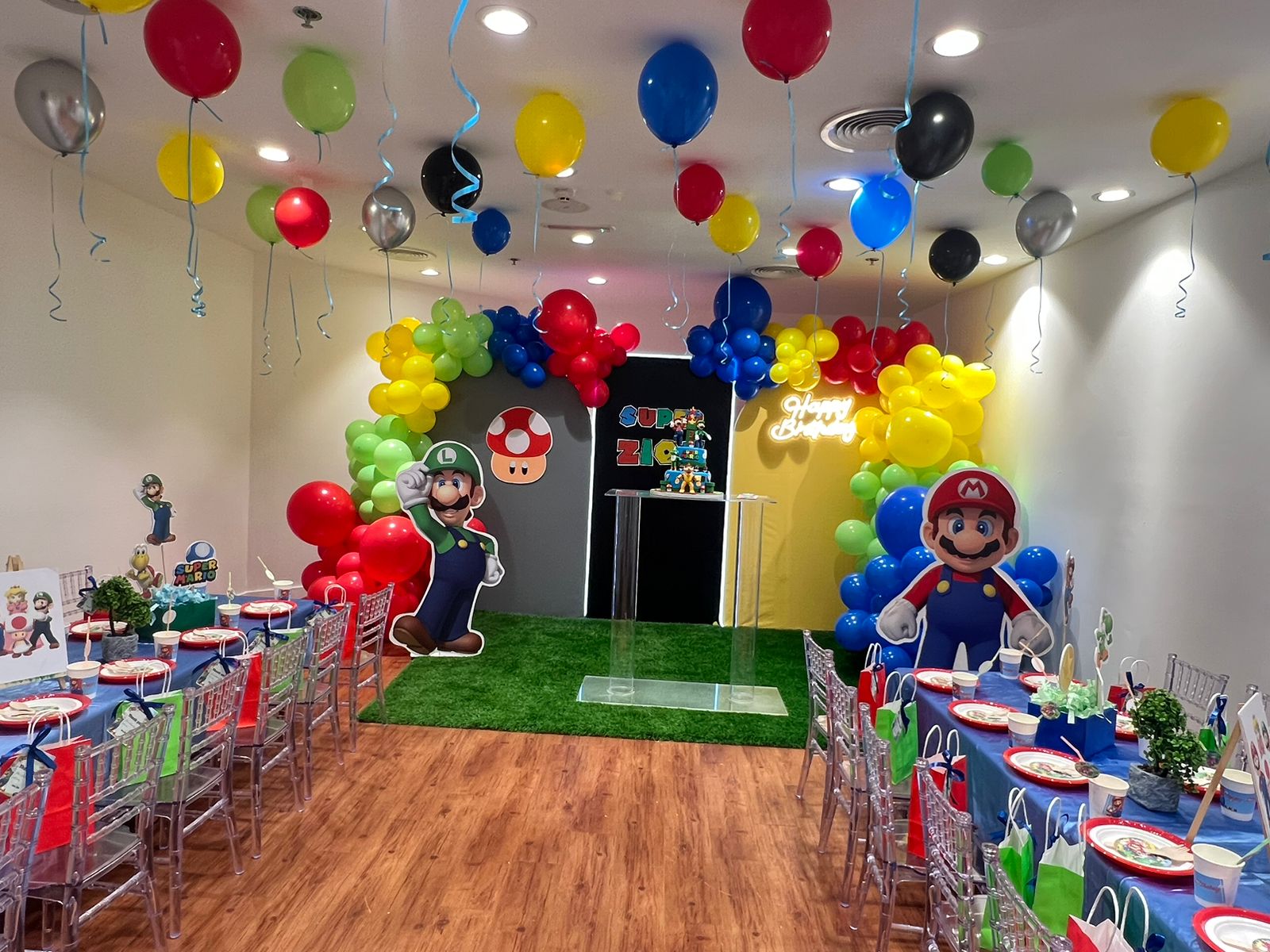 Super Mario theme birthday party Dubai