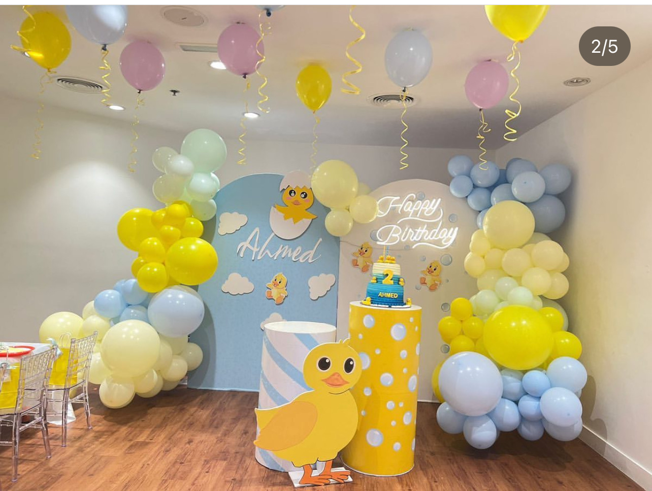 Ducks theme birthday party Dubai
