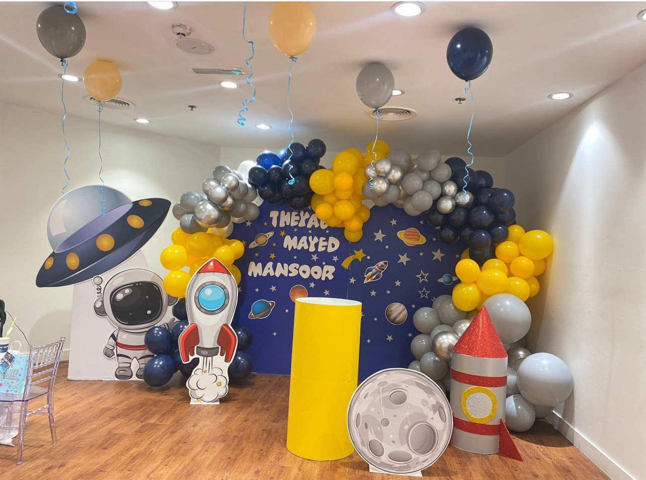 Astronaut theme birthday party Dubai
