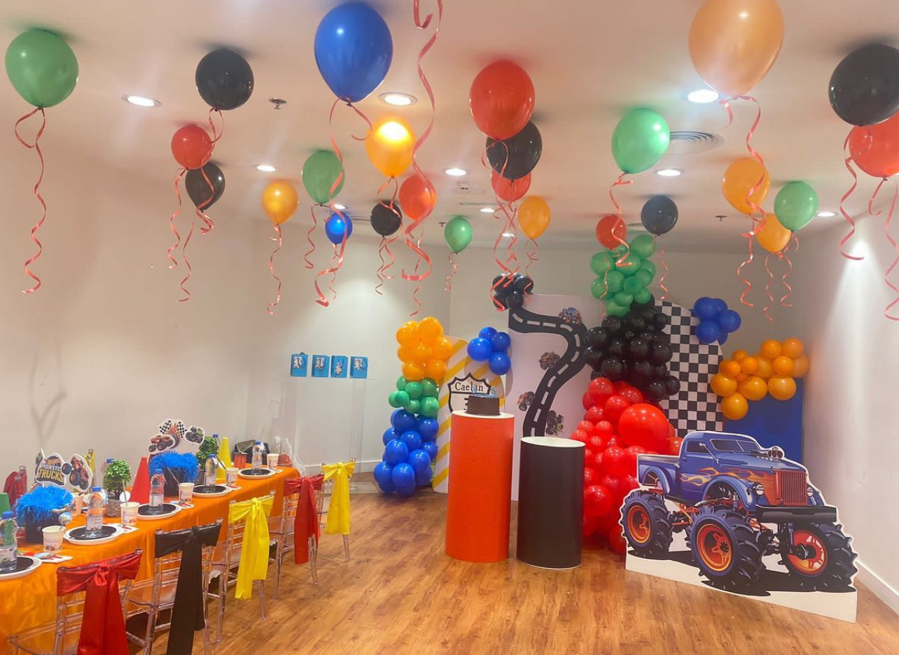 Monster Truck theme birthday party Dubai