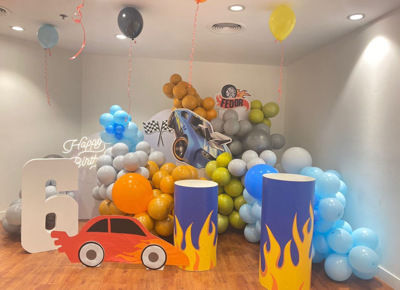 Hot Wheels theme birthday party Dubai