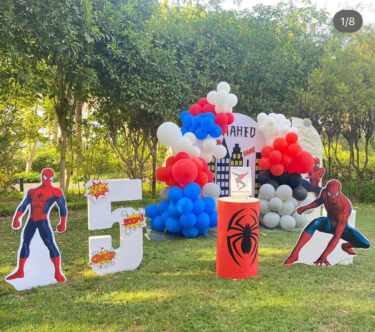 Spider-Man theme birthday party Dubai
