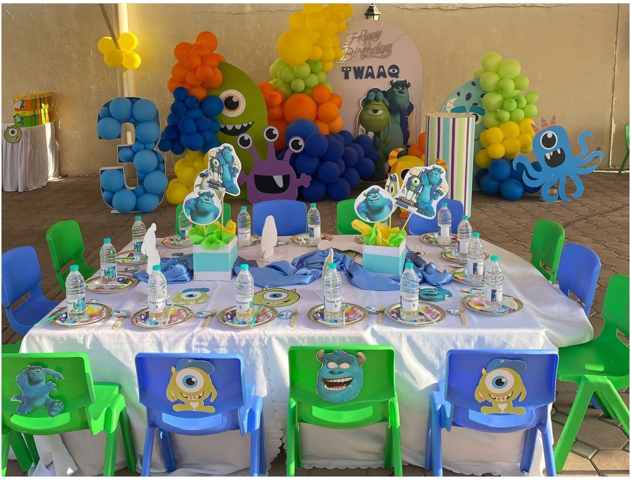 Monsters University theme birthday party Dubai