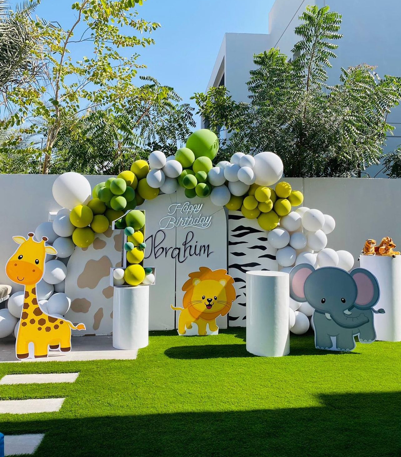 Jungle theme birthday party Dubai