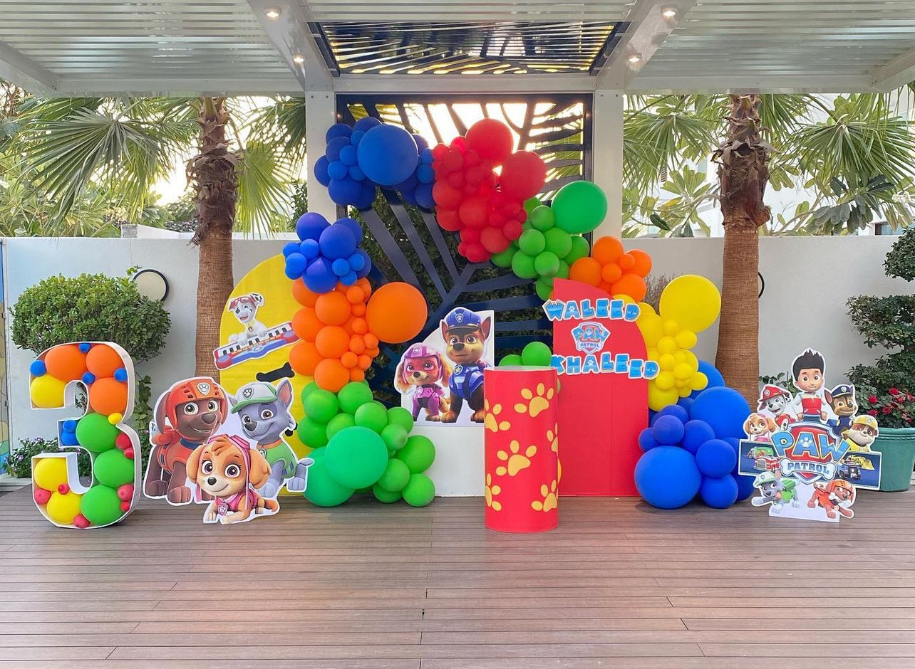 Paw Patrol theme birthday party Dubai