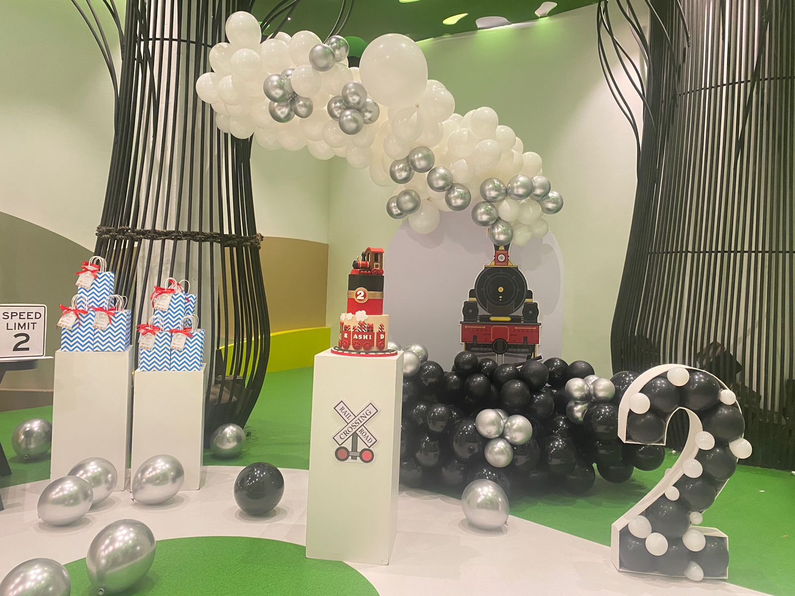 Train theme birthday party Dubai