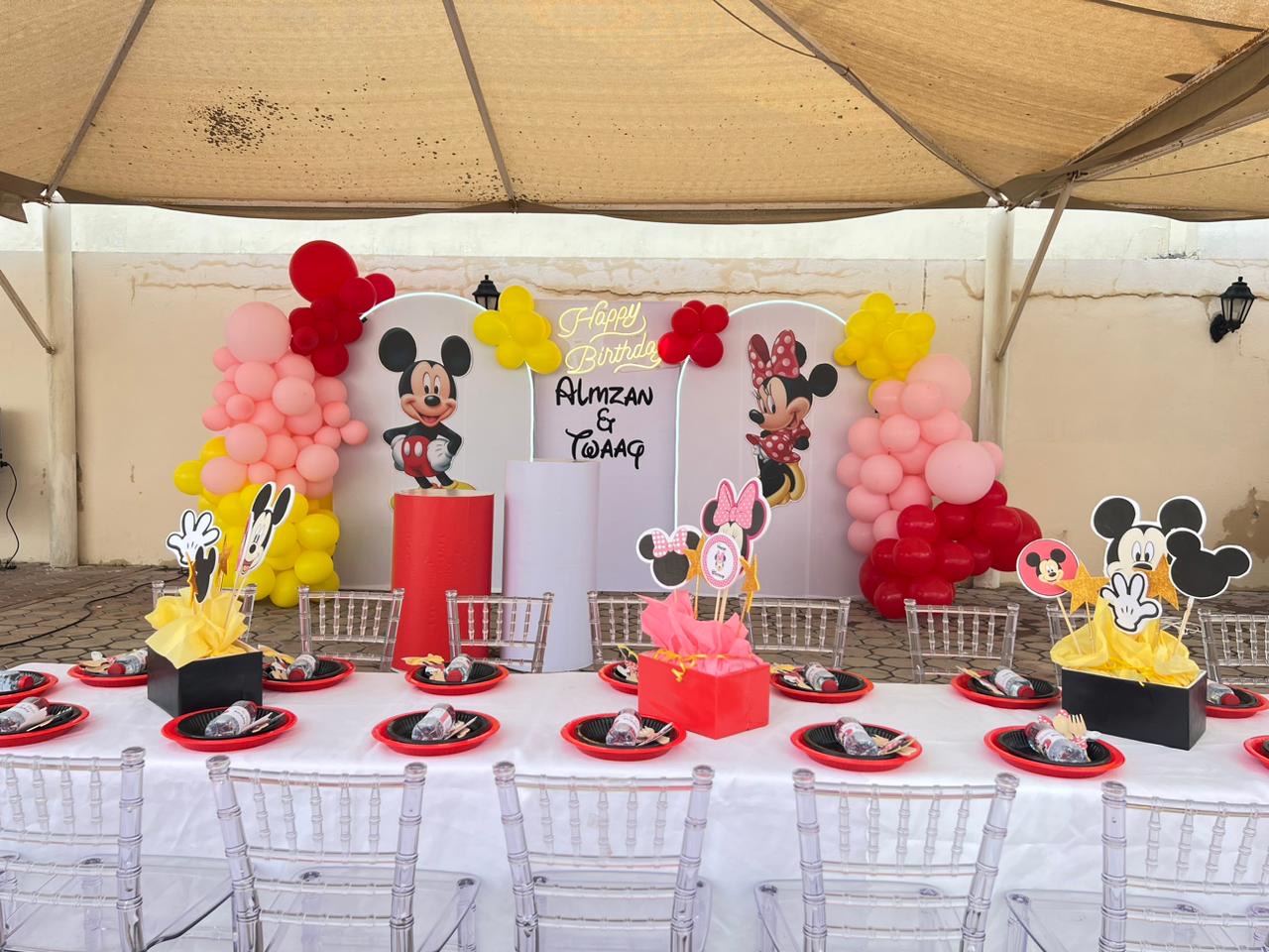 Mickey Mouse theme birthday party Dubai