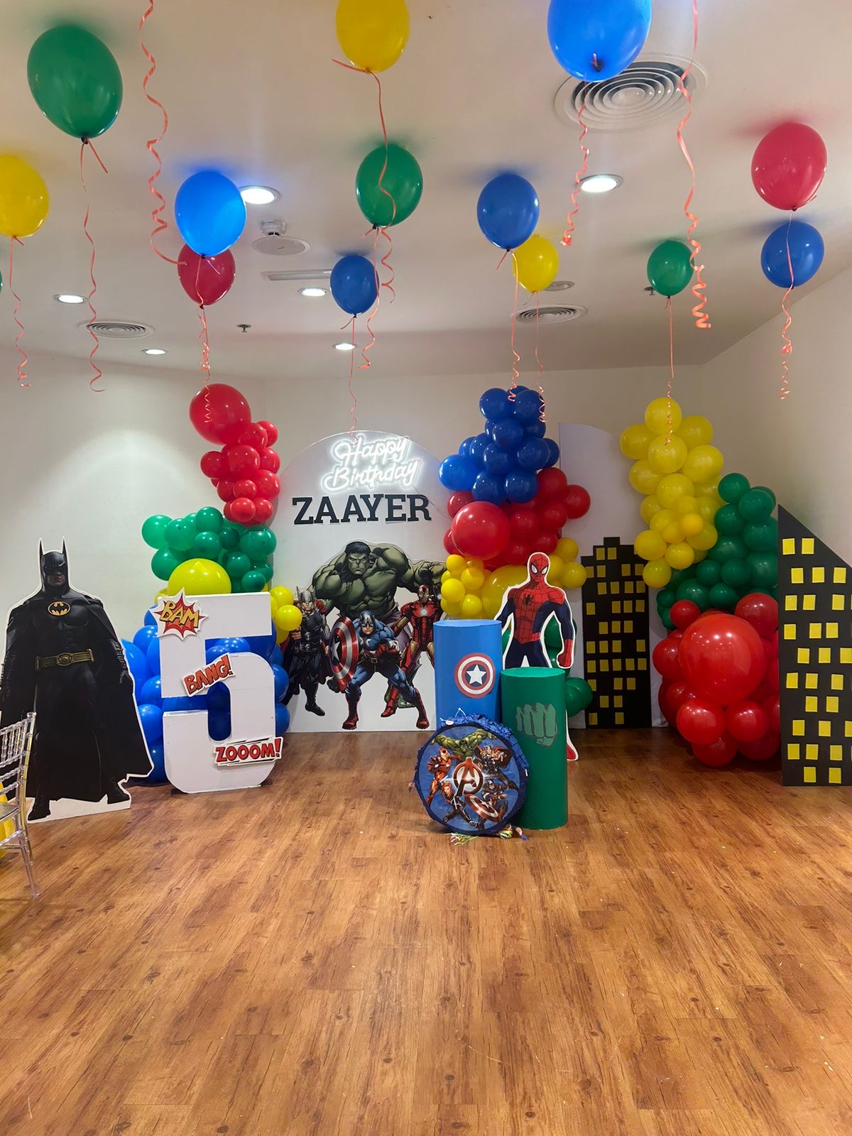 Superhero theme birthday party Dubai
