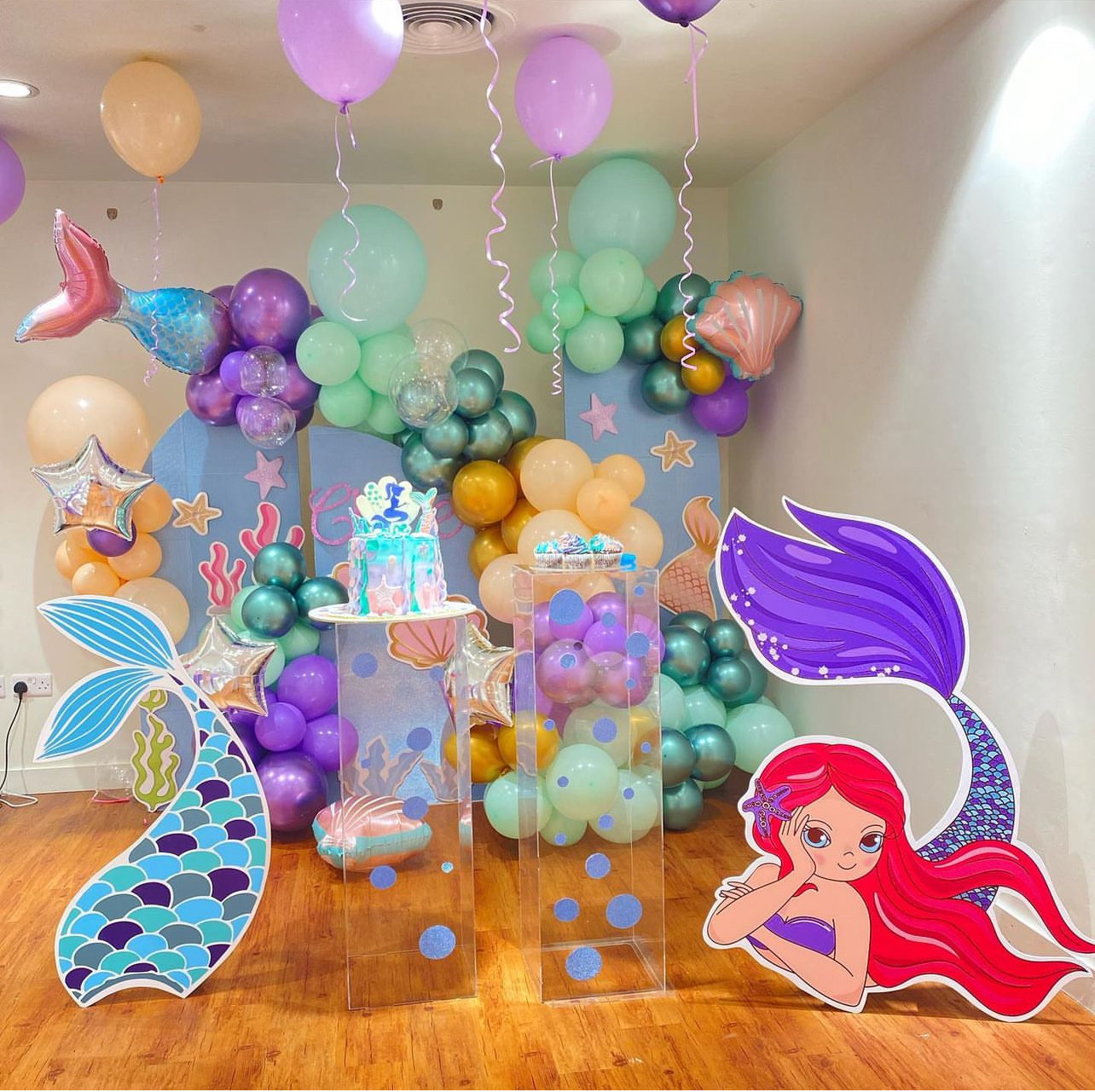 Mermaid theme birthday party Dubai