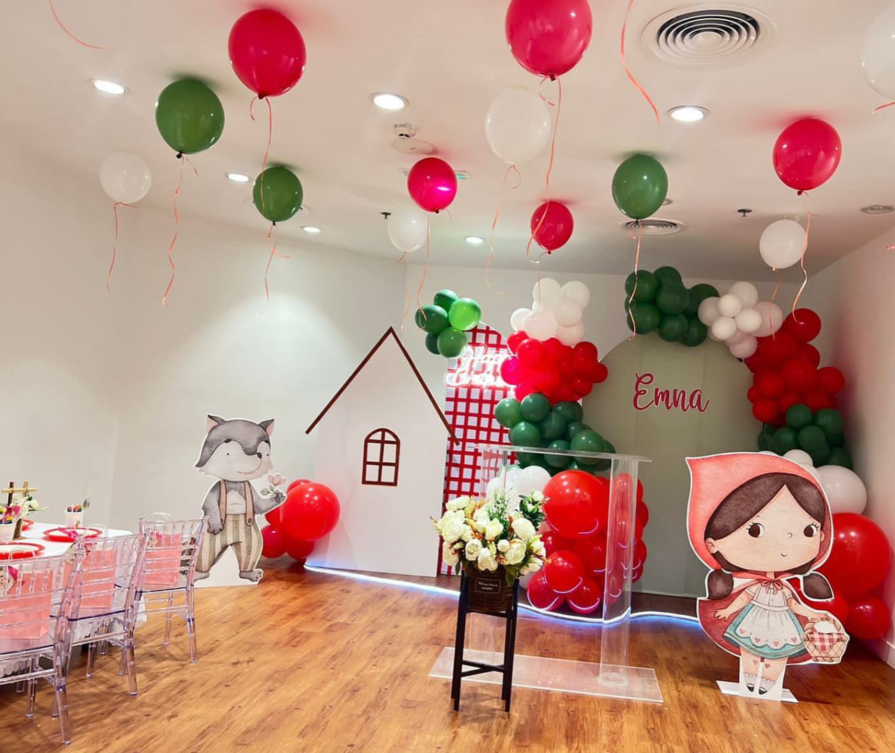 Red Riding Hood theme birthday party Dubai