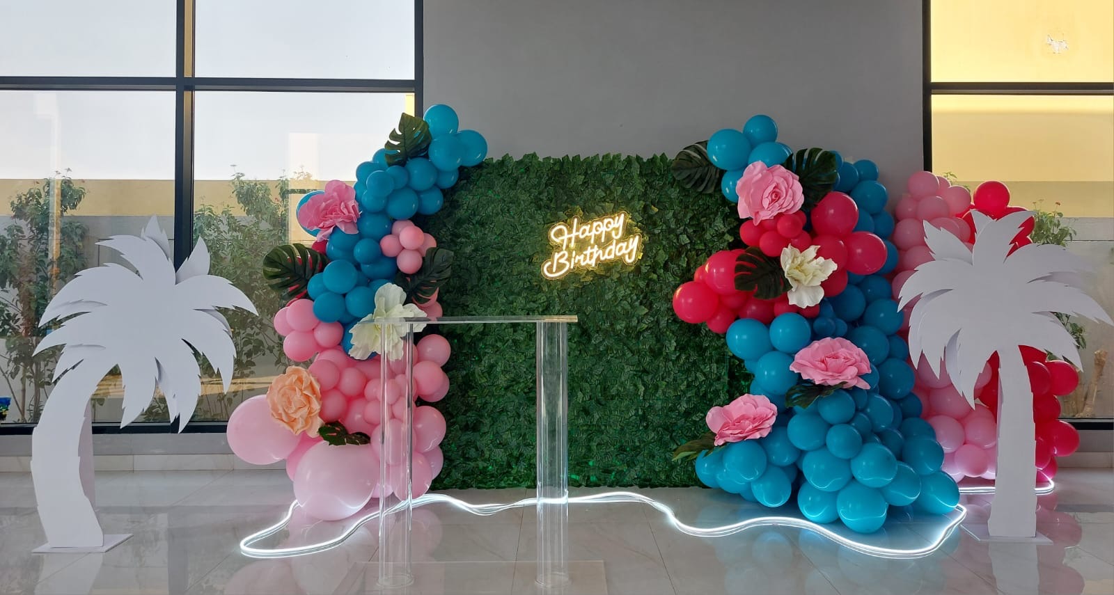 Hawaiian theme birthday party Dubai