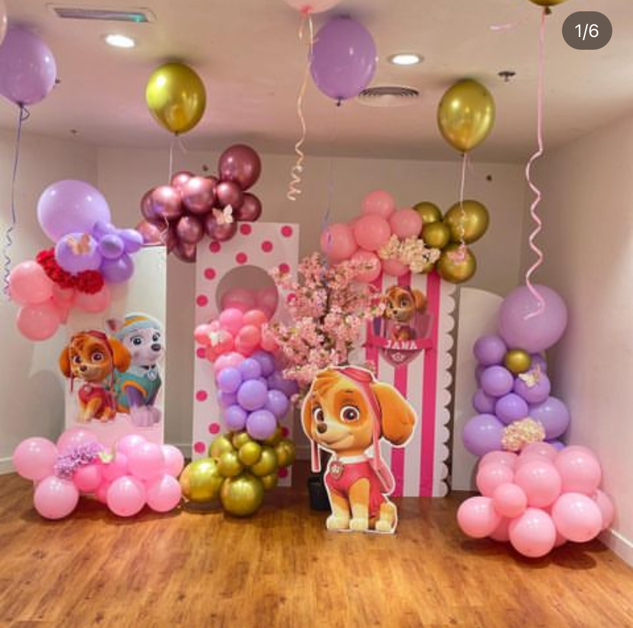 Skye Paw Patrol theme birthday party Dubai