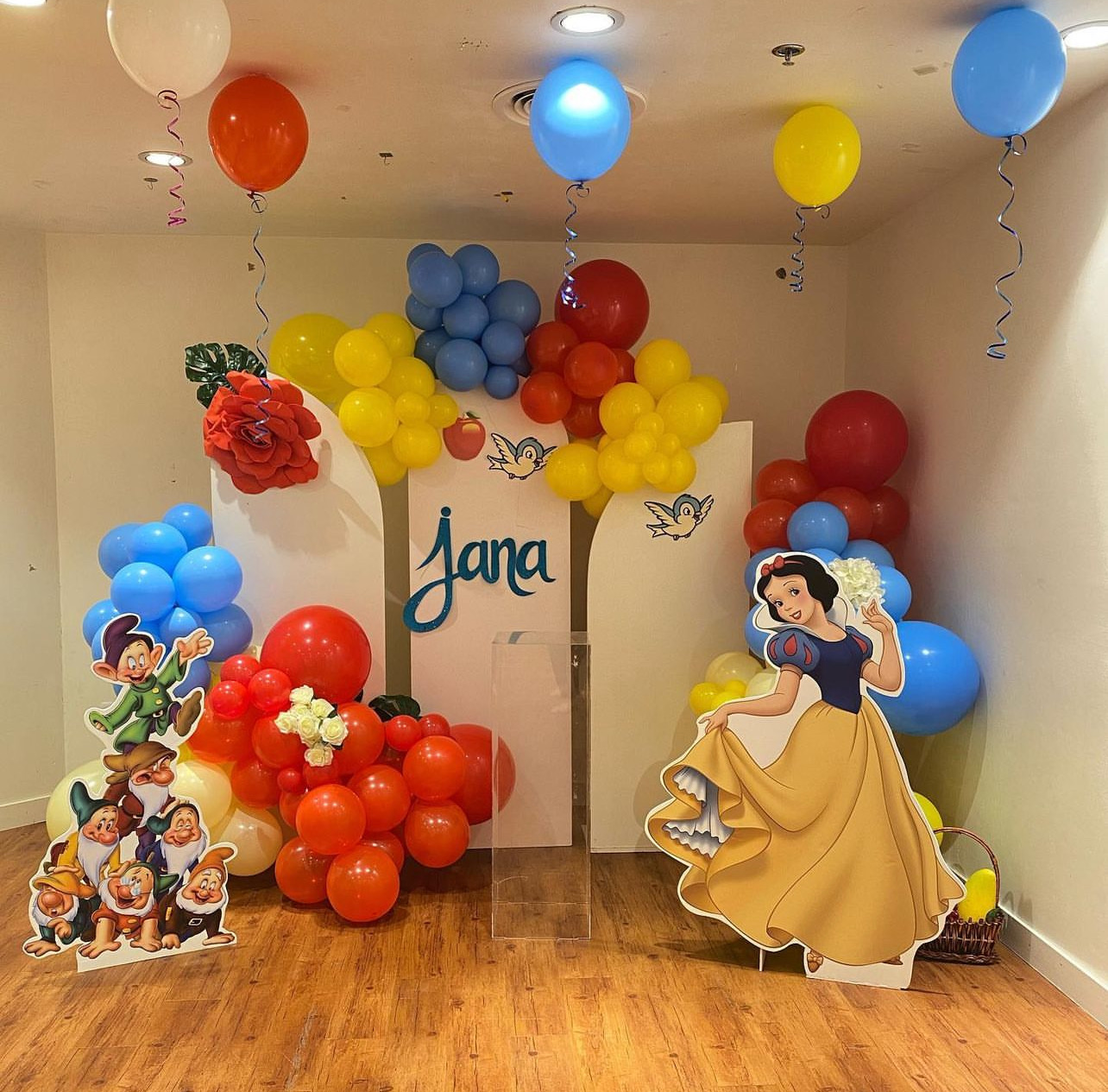 Snow White theme birthday party Dubai