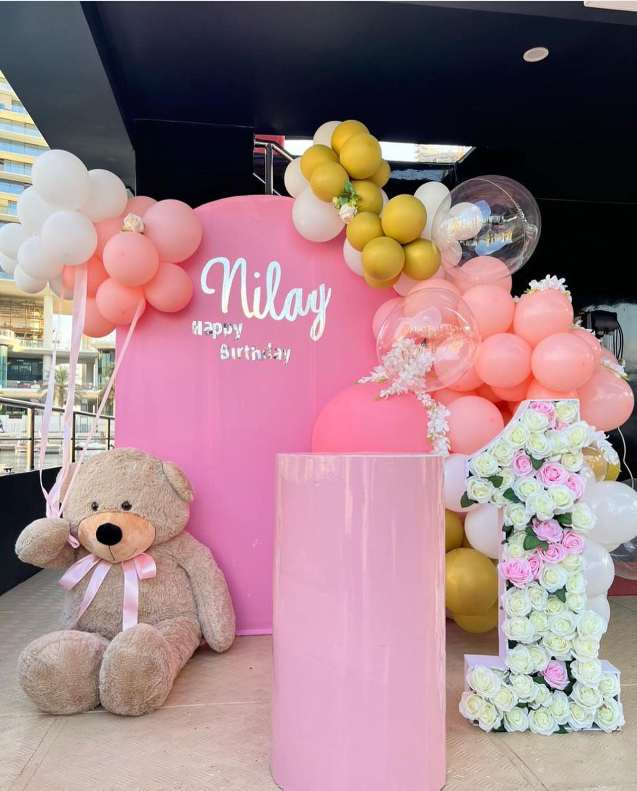Bear theme birthday party Dubai