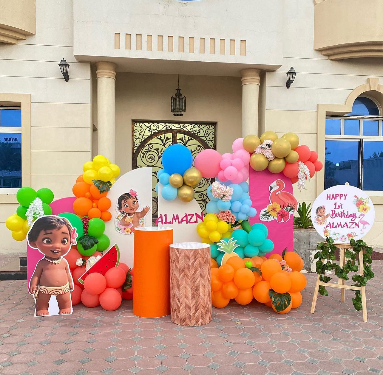 Little Moana theme birthday party Dubai