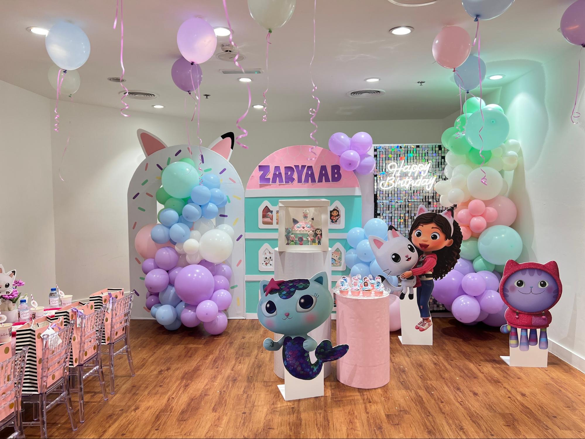 Gabby Cat and Dolls theme birthday Dubai